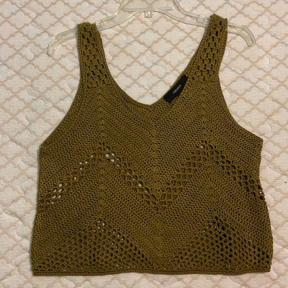 crotchet Forever 21 tank top